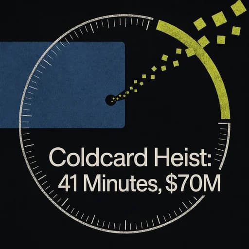 The Coldcard Flaw: How $70 Million Vanished in 41 Minutes