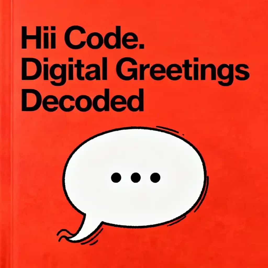 Buchcover von The Secret Language of 'Hii': Digital Greetings Decoded