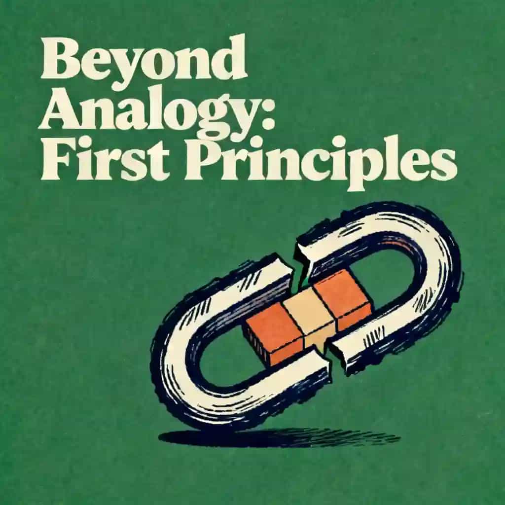 Buchcover von First principles thinking and why analogies fail