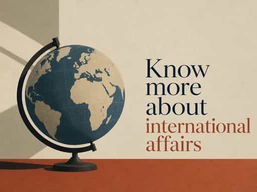 Know more about international affairs