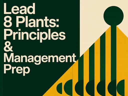 Lead 8 Plants: Principles & Management Prep