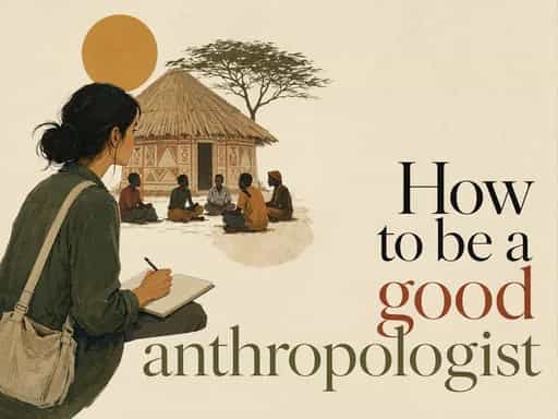 How to be a good anthropologist