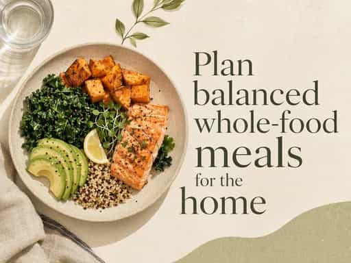 Plan balanced whole-food meals for the home
