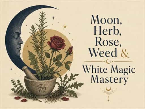Moon, Herb, Rose, Weed & White Magic Mastery