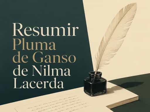 Resumir Pluma de Ganso de Nilma Lacerda