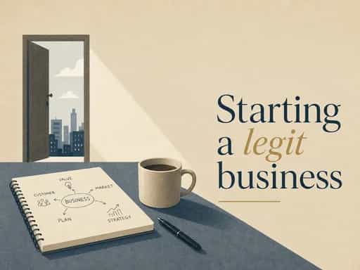 Starting a legit business