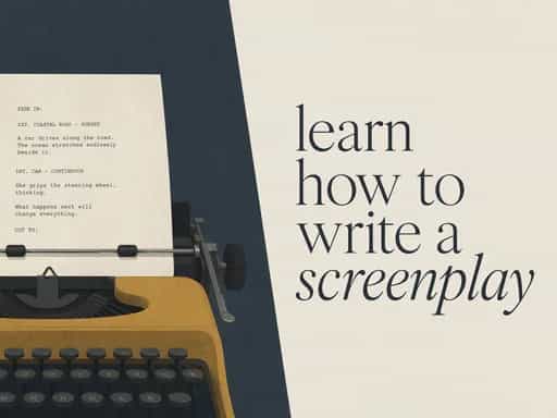 learn how to write a screenplay
