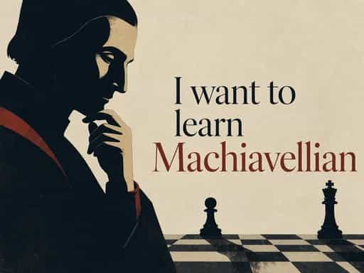 I want to learn Machiavellian