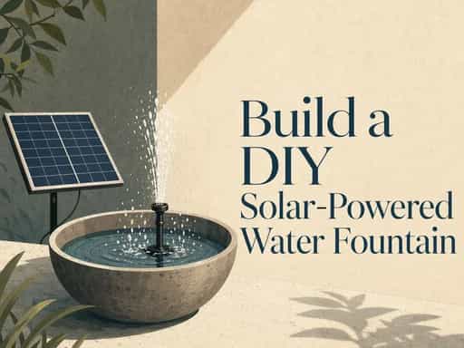 Build a DIY Solar-Powered Water Fountain