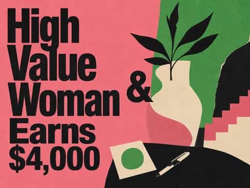 Be a high-value woman & earn $4,000