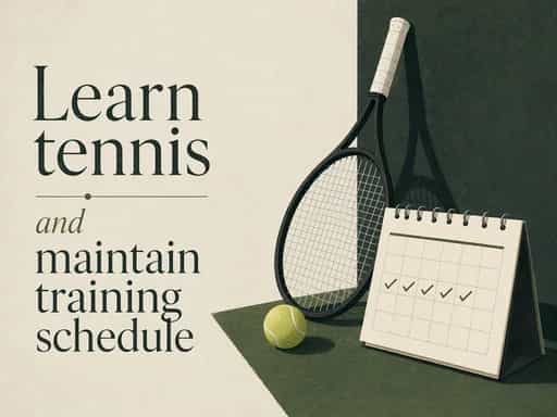 Learn tennis and maintain training schedule