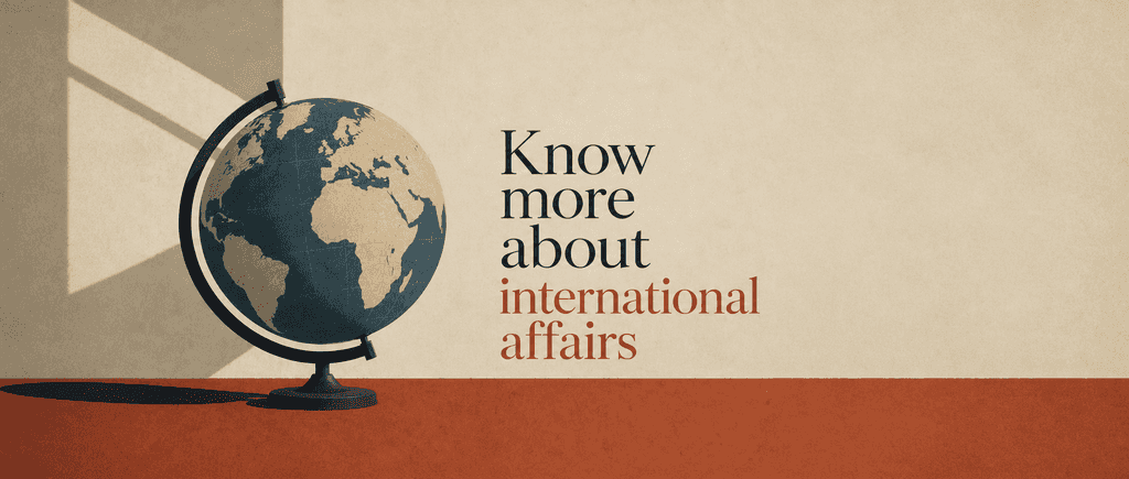 Know more about international affairs