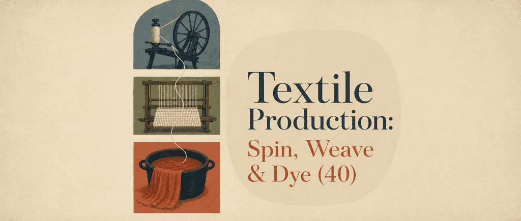 Textile Production: Spin, Weave & Dye (40)