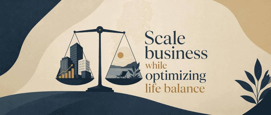 Scale business while optimizing life balance