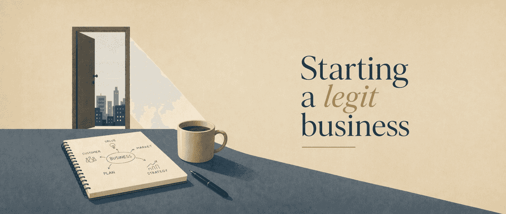 Starting a legit business
