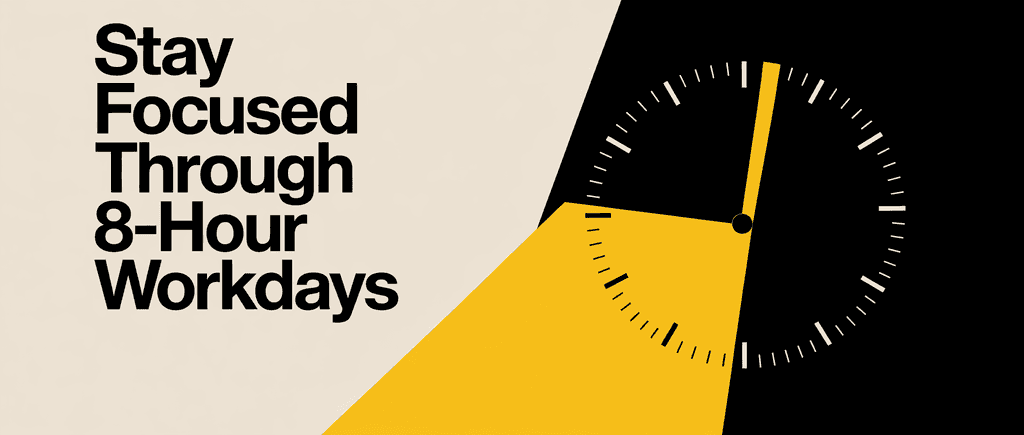 Stay focused through 8-hour workdays