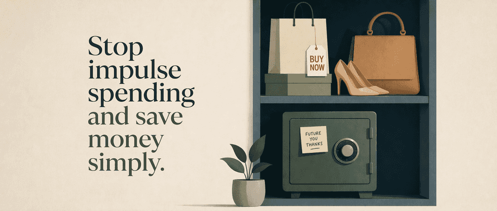 Stop impulse spending and save money simply.