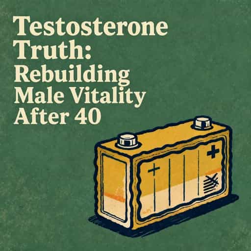 Capa do livro Testosterone Truth: Rebuilding Male Vitality After 40