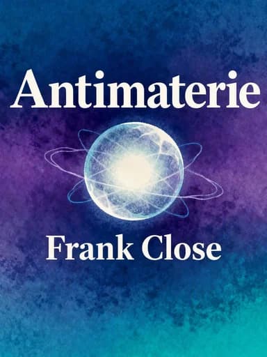 Antimaterie book cover