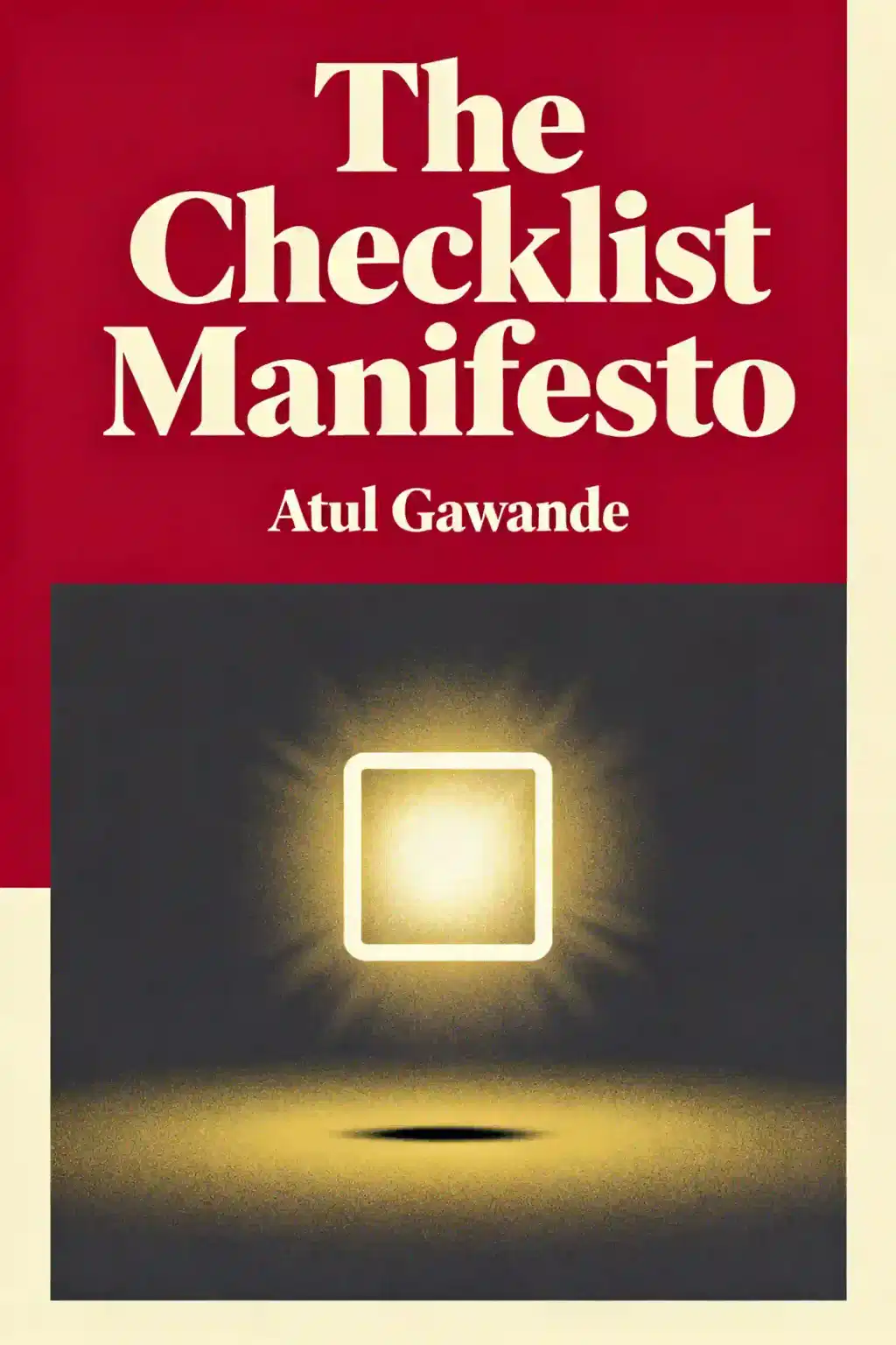 The Checklist Manifesto book cover